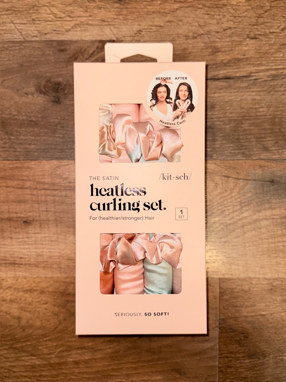Kitsch Sunset Tie Dye Satin Heatless Curling Set